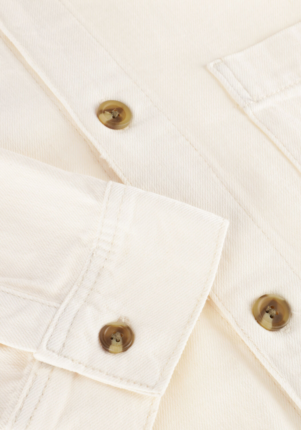 Ecru SELECTED MEN Overshirt SLHCHRIS 5422 LS ECRU HEMP SHIRT - large