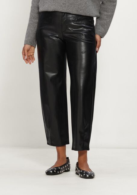 CAMBIO ELIN VEGAN NAPPA LEATHERSTRETCH Pantalons en noir - large