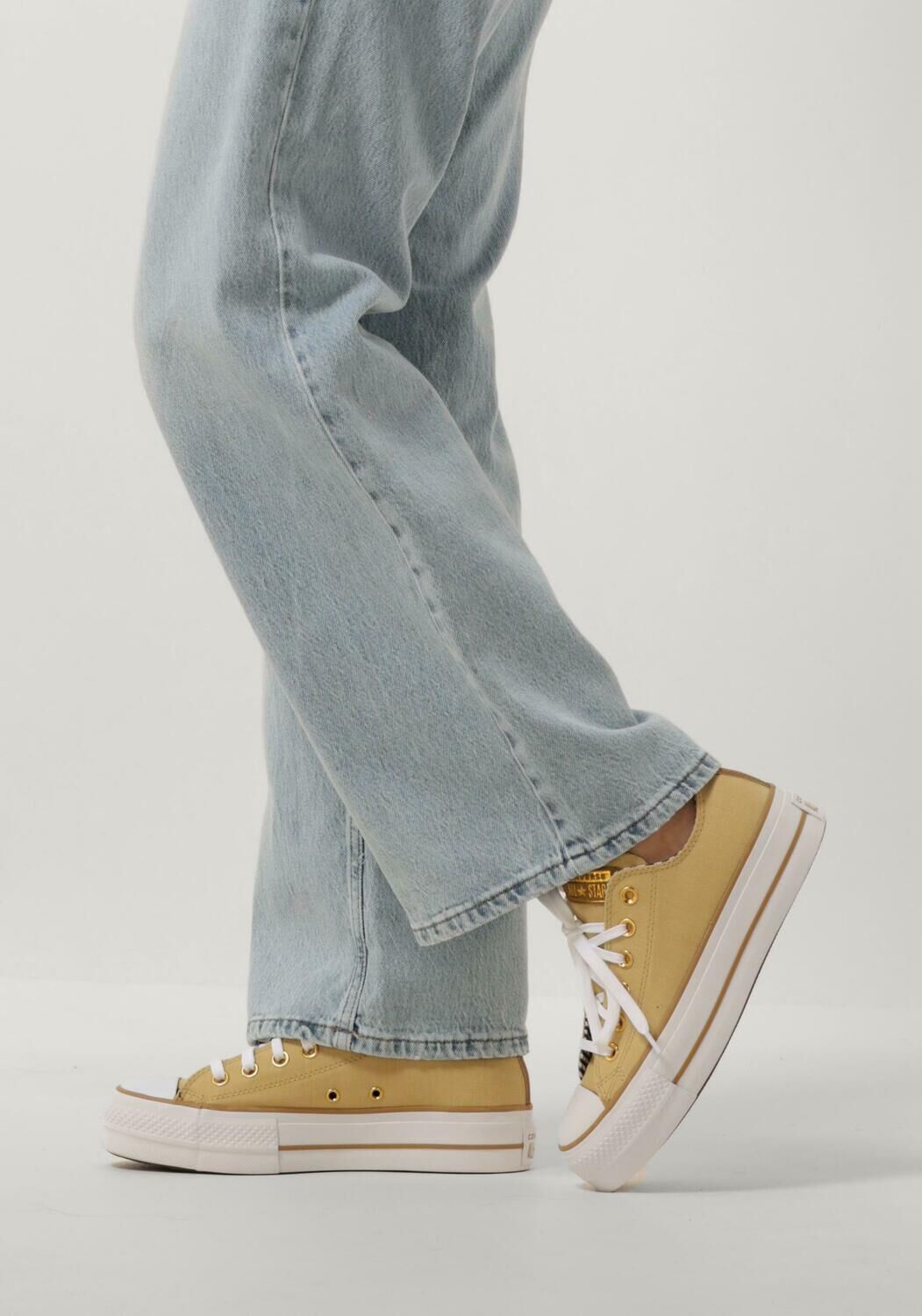 Gele converse all stars top