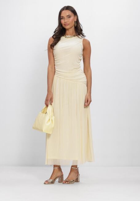 NEO NOIR Robe maxi CLUDINE MESH DRESS en jaune - large