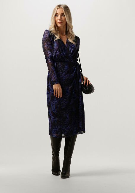 FREEBIRD Robe midi JER-MESH-SPIRAL-PES-23-3 1 Bleu clair - large