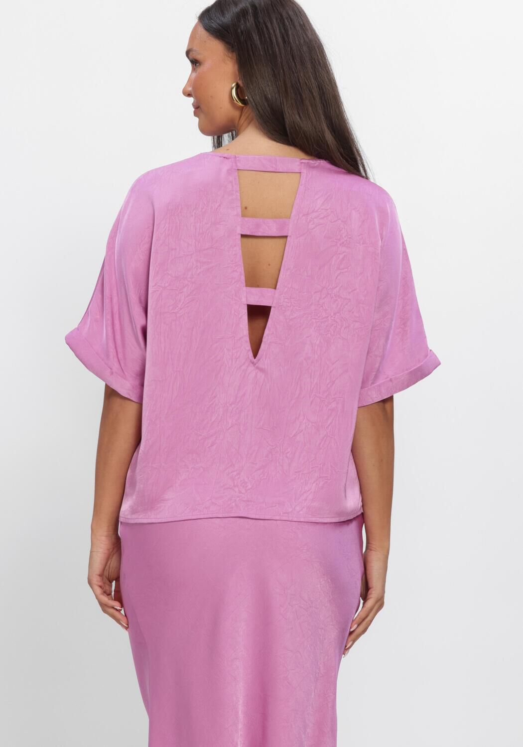 YDENCE TOP PAULA Hauts & T-shirts en rose - large