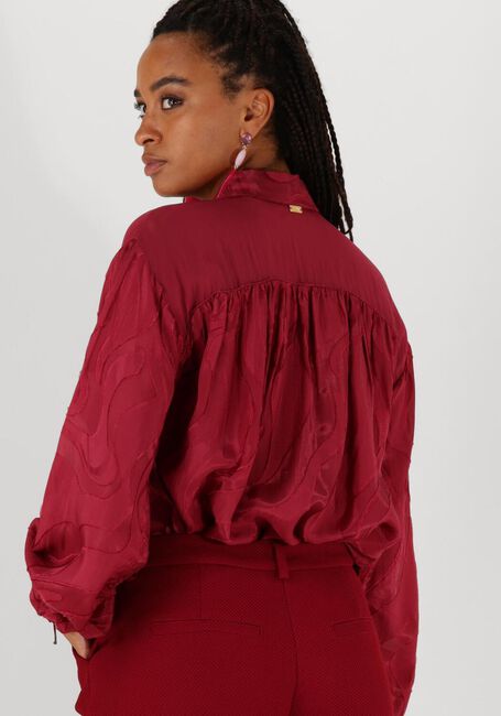 POM AMSTERDAM JAQCUARD BURGUNDY RED Blouses en rouge - large