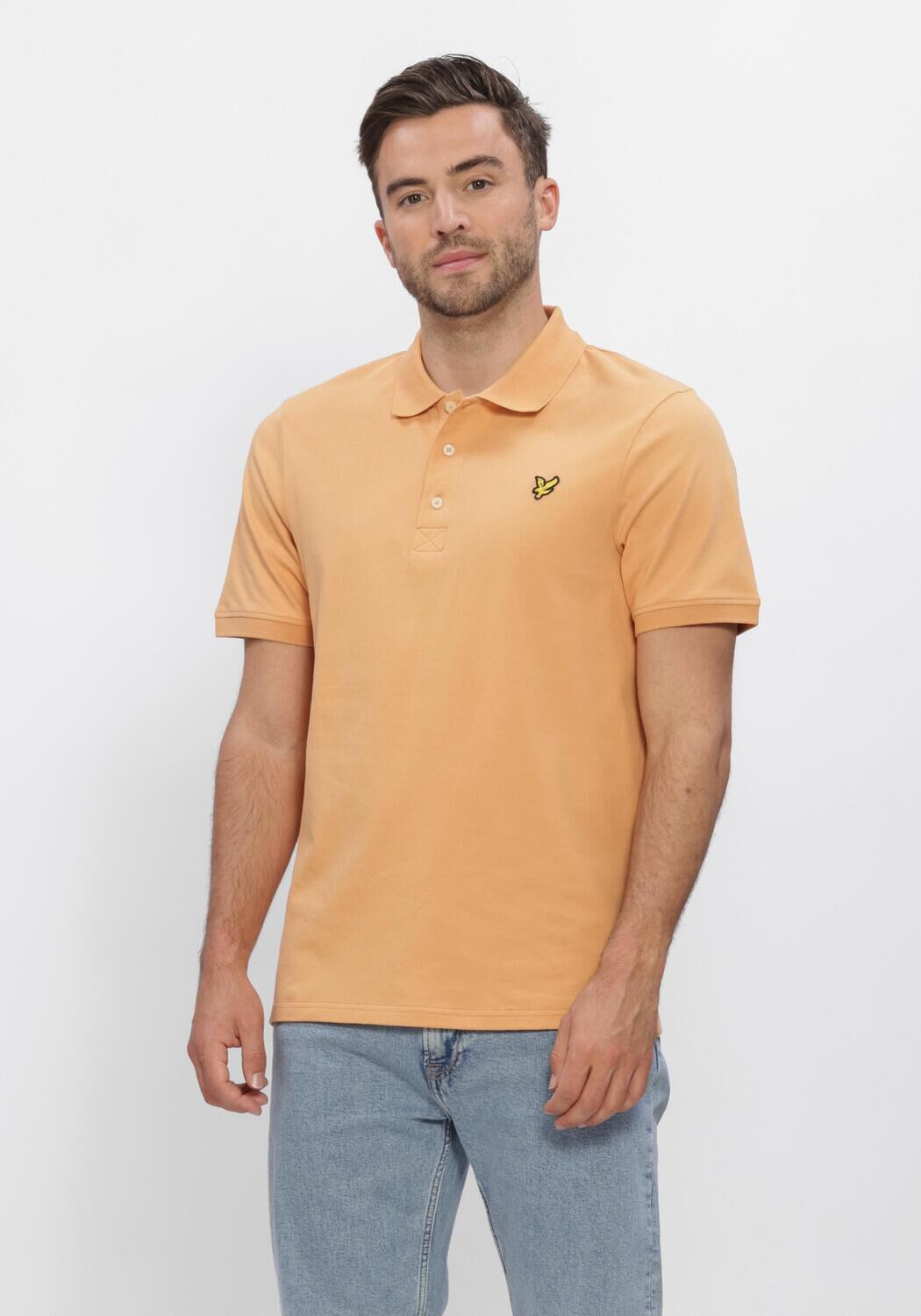 LYLE & SCOTT Polo PLAIN POLO SHIRT en orange - large