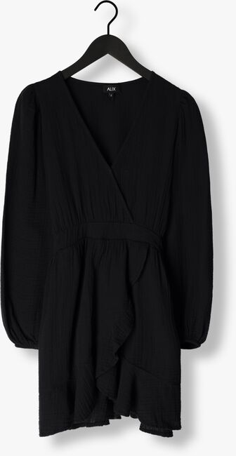 ALIX THE LABEL Mini robe LADIES WOVEN FAKE WRAP DRESS en noir - large
