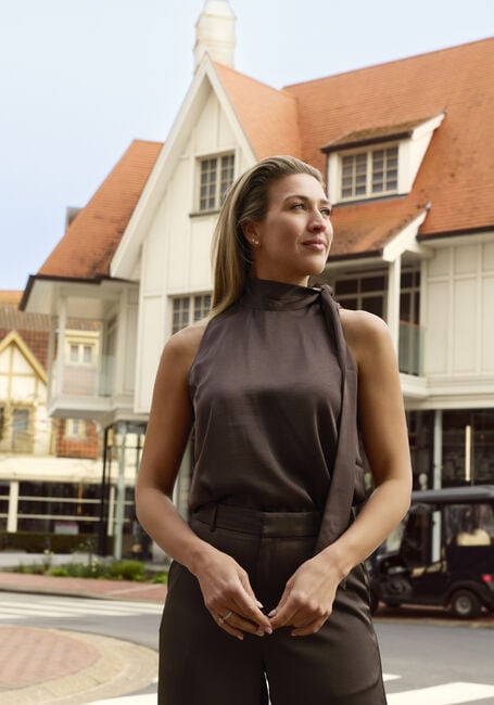 OMODA ATELIER Haut OM-DESIRE X BO en marron - large