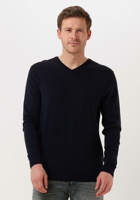 PROFUOMO Pull PULLOVER V-NECK Bleu foncé - large