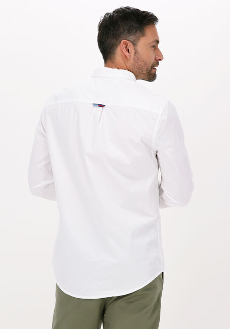 Witte TOMMY JEANS Casual overhemd TJM ESSENTIAL LIGHT TWILL SHIRT - large