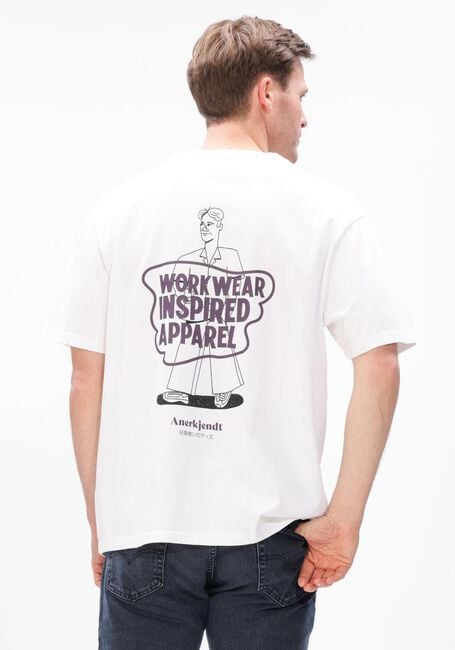 ANERKJENDT T-shirt AKVILLADS WORKWEAR TEE en blanc - large