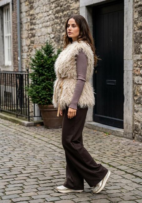 ROSEMUNDE Haut BOSTON TURTLENECK W/ LUREX en taupe - large