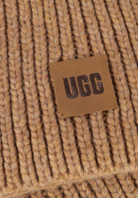 Camel UGG Muts CHUNKY RIB KNIT SET - large