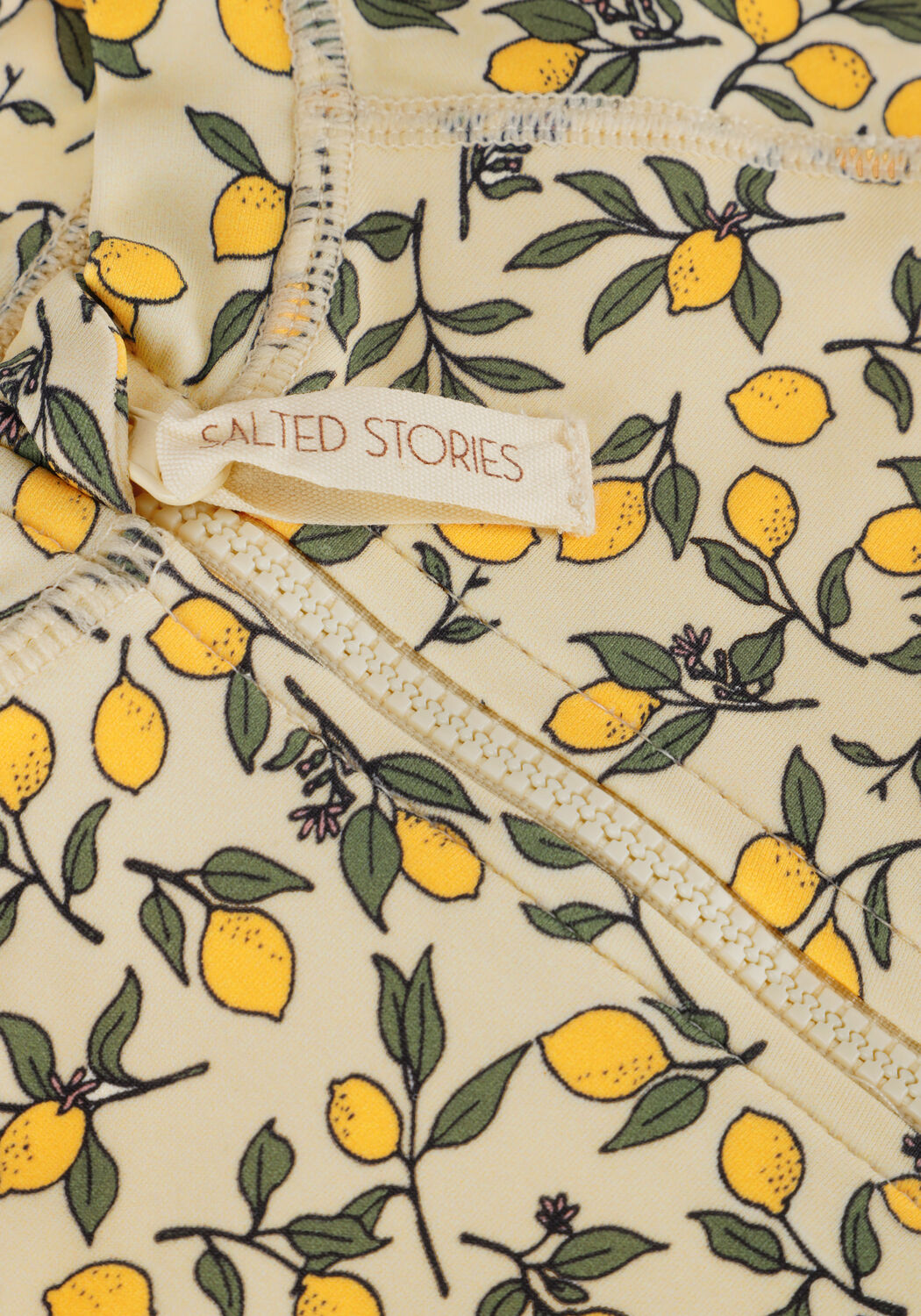 Gele SALTED STORIES Zwemkleding LEMONS SWIM TEE - large