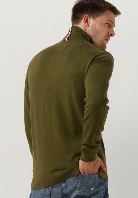 TOMMY HILFIGER Col roulé PIMA ORG CTN CASHMERE ROLL NECK Vert foncé - large