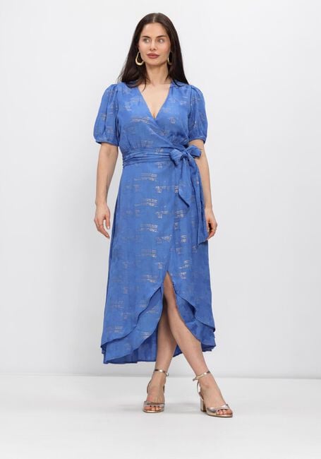 FREEBIRD Robe midi F-WV-JAC-FLOW-LUREX-26-1 en bleu - large