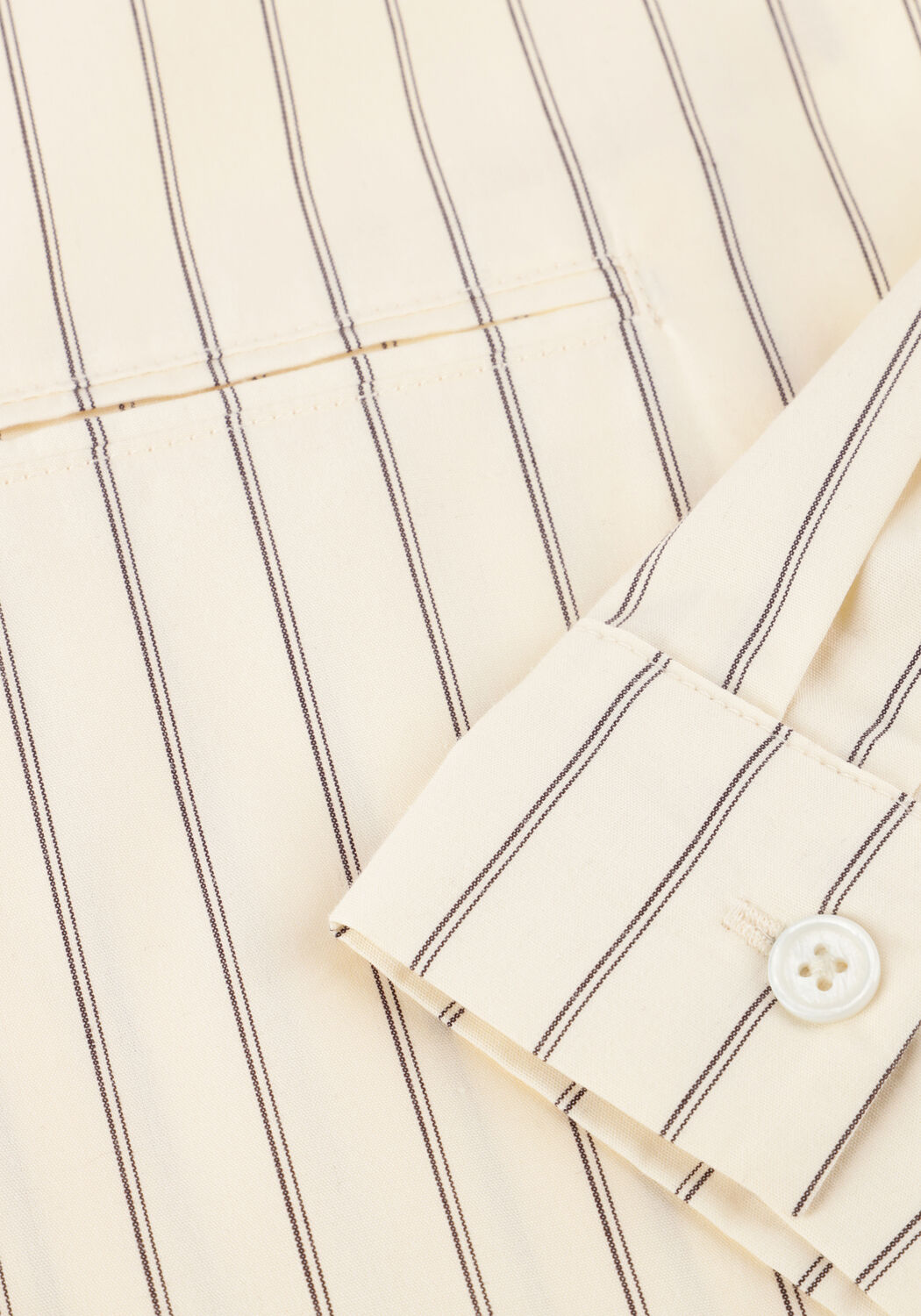 Creme WITHBLACK  WBLELVOR LS SHIRT - large