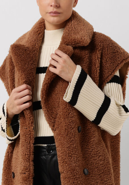 BEAUMONT Manteau Teddy REVERSIBLE LAMMY LONG BODY en camel - large