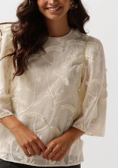 MINUS PIPER ROUND NECK BLOUSE Blouses Écru - large