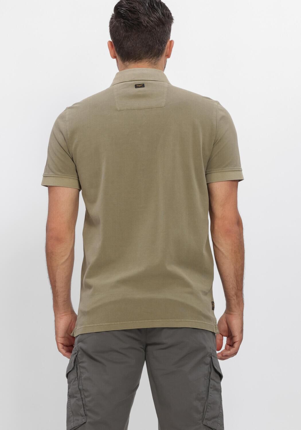 PME LEGEND Polo SHORT SLEEVE POLO PIQUE GARMENT DYED TAILWING Kaki - large
