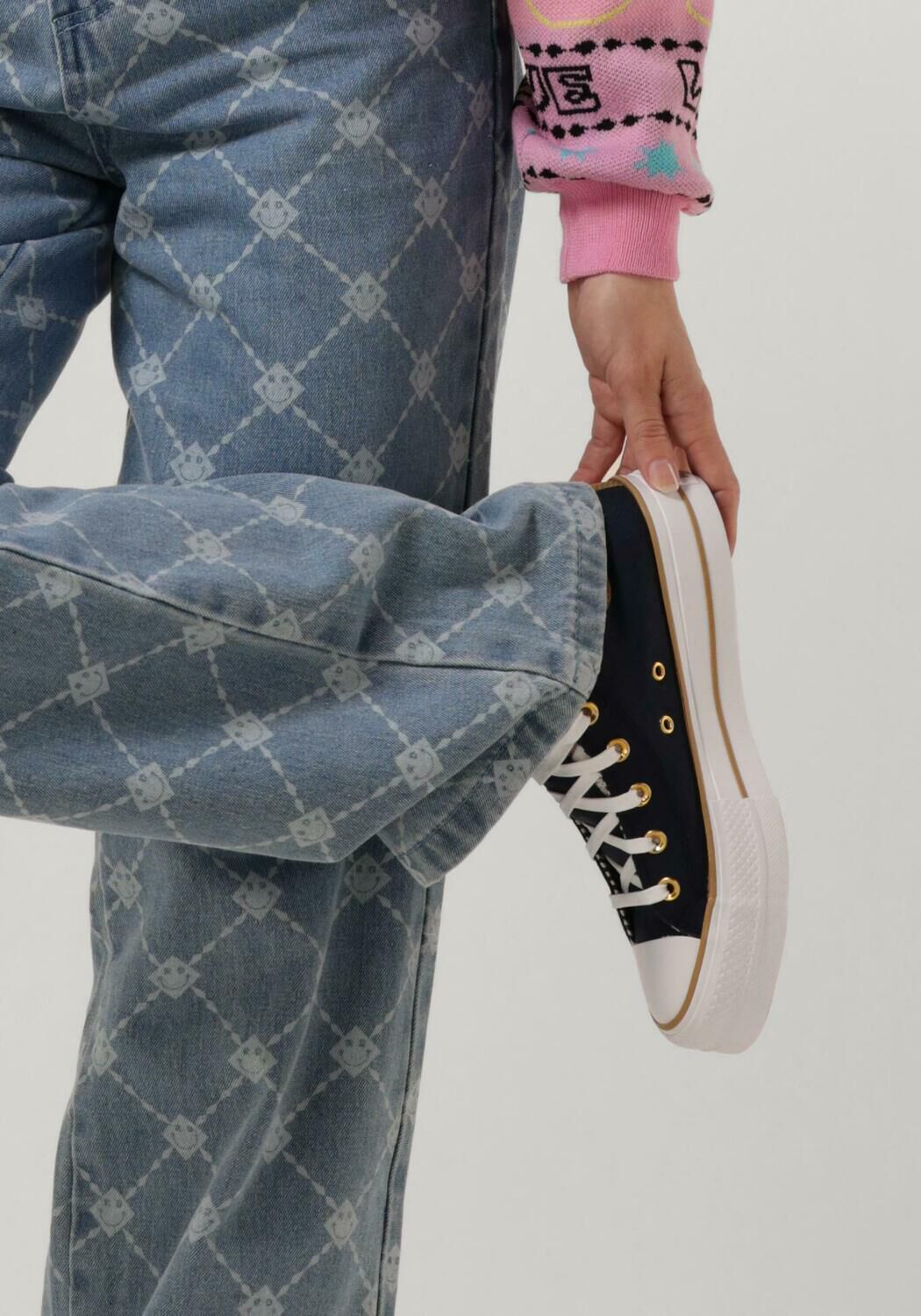 CONVERSE Baskets montantes CHUCK TAYLOR ALL STAR LIFT PLATFORM en bleu - large