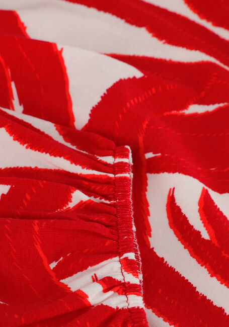 JANSEN AMSTERDAM Mini robe VL506 JERSEY PRINT WRAP DRESS 3/4 SLEEVE en rouge - large