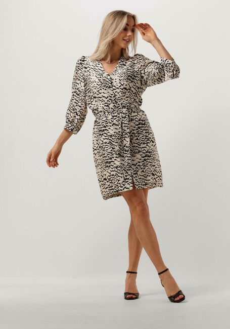 MSCH COPENHAGEN Mini robe MSCHPHILIDA MAIRE 3/4 DRESS AOP en beige - large