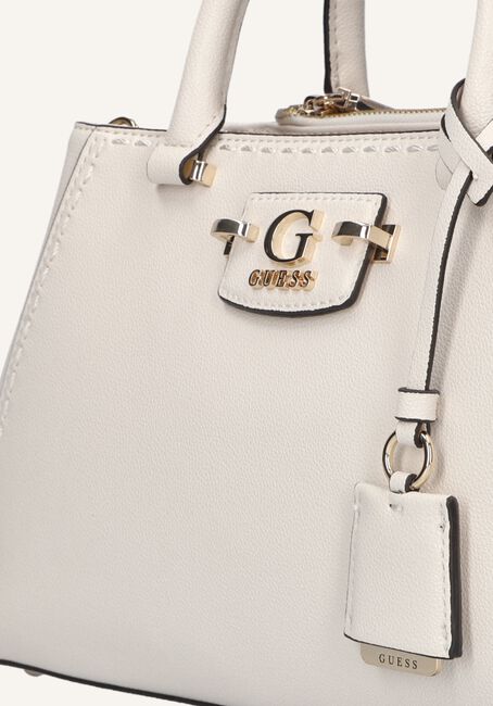 Witte GUESS Handtas NASTRA SOCIETY SATCHEL Witte GUESS Handtas NASTRA SOCIETY SATCHEL - large