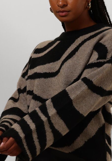 Zwarte OBJECT Trui OBJDIANA LO L/S KNIT PULLOVER - large