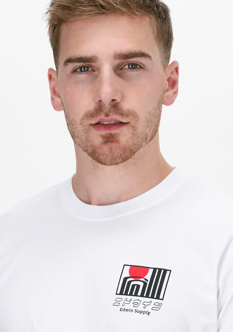 EDWIN T-shirt SUN BUILDINGS TS en blanc - large