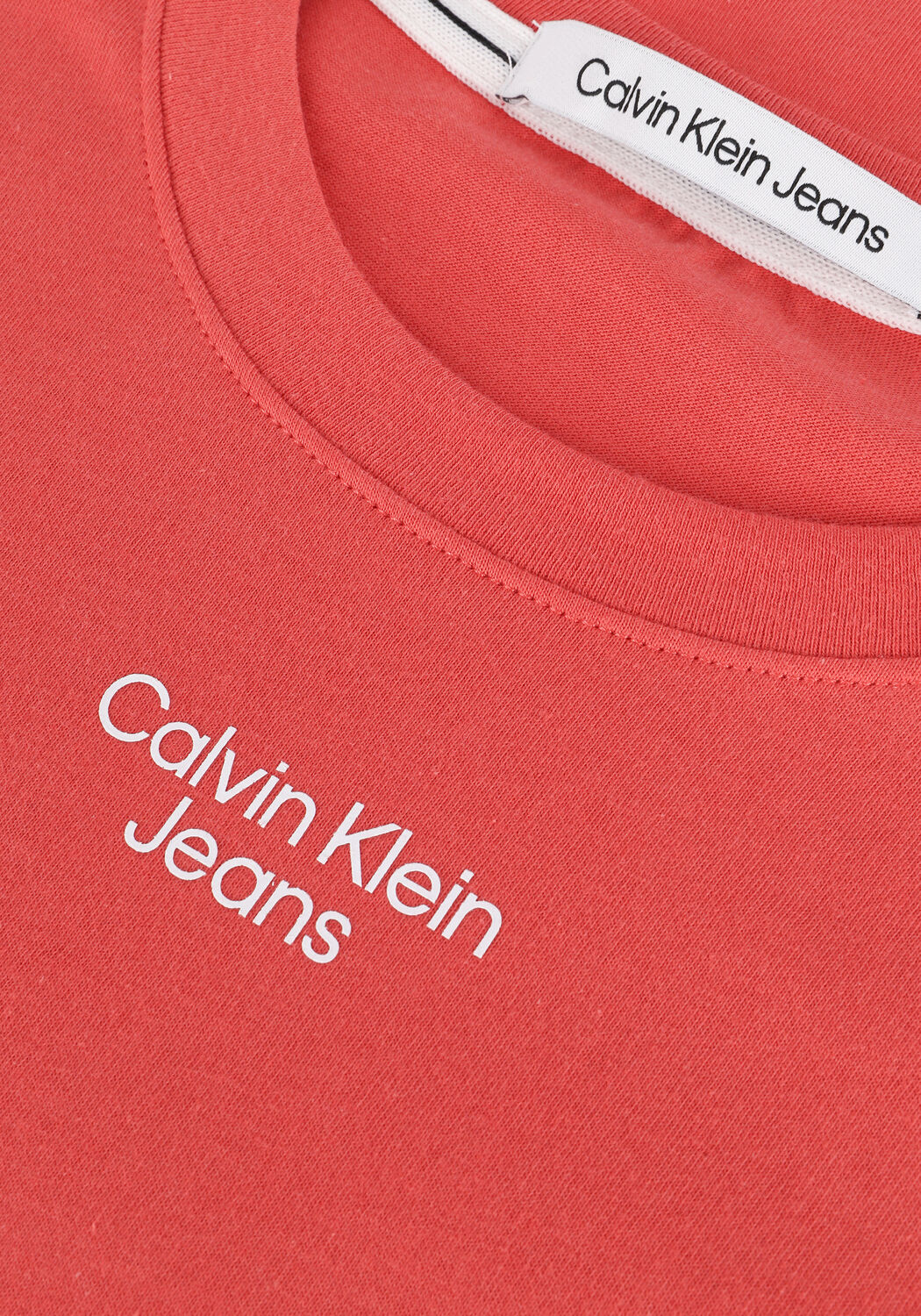 CALVIN KLEIN T-shirt STACKED LOGO TEE en orange - large