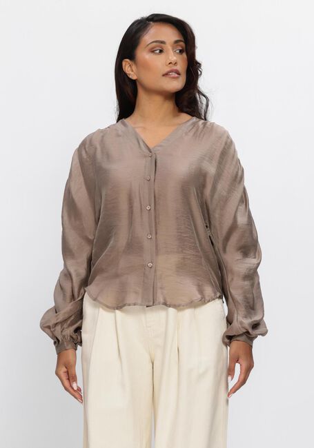 MSCH COPENHAGEN MSCHRAMONA RIKKELIA VOLUME SHIRT Blouses en taupe - large