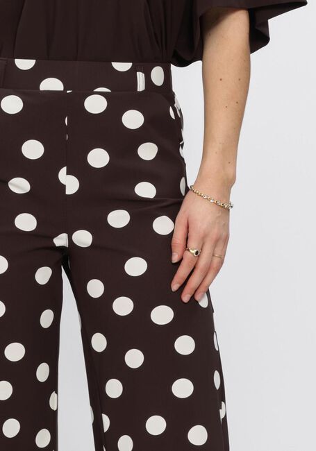 Bruine STUDIO ANNELOES Wijde broek Lexie dot trousers - large