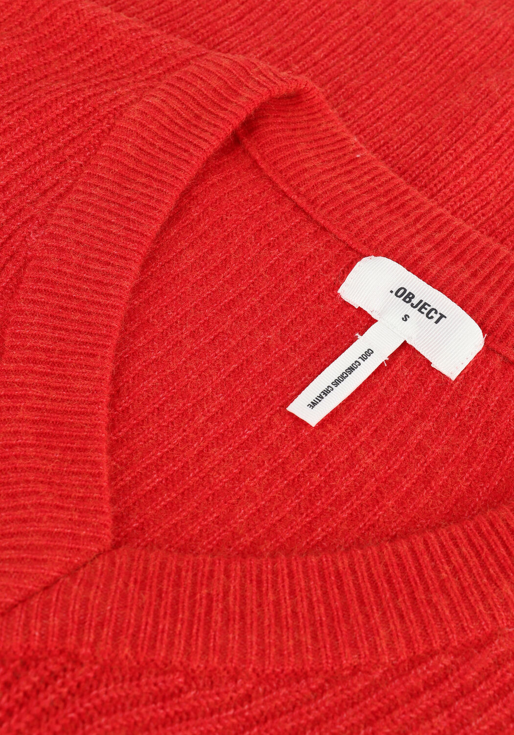 OBJECT Pull MALENA L/S KNIT PULLOVER en rouge - large