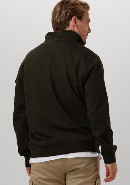 PME LEGEND Pull HALF ZIP COLLAR INTERLOCK JERSEY en vert - large