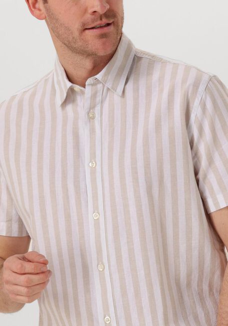 SELECTED HOMME Chemise décontracté SLHREG-SUN SHIRT SS NOOS en beige - large