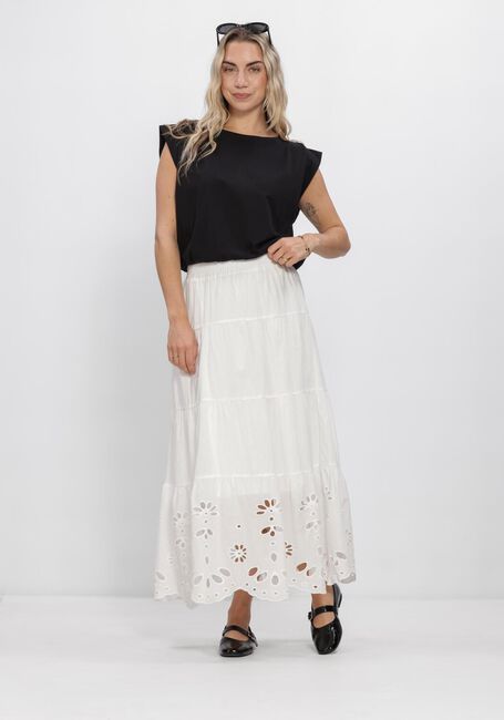 Witte Y.A.S. Rokken YASLINE HW LONG SKIRT - large