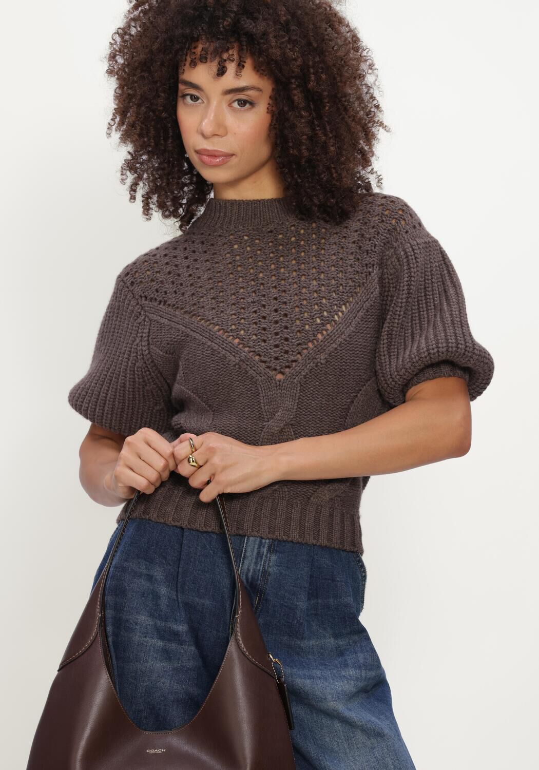 JANICE NEXO Pulls & Gilets en marron - large