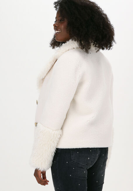 BEAUMONT Manteau Teddy SHORT LAMMY FUR COAT &Eacute;cru - large