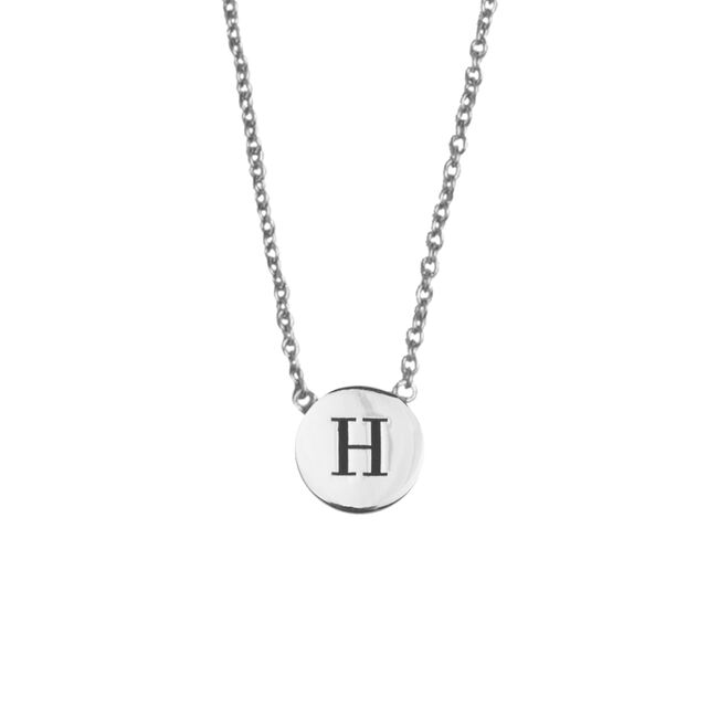 ALLTHELUCKINTHEWORLD Collier CHARACTER NECKLACE LETTER SILV en argent - large