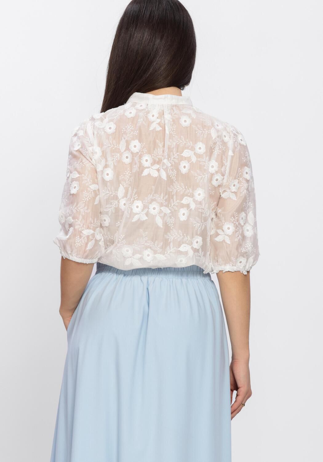 AIMEE THE LABEL CANNA BLOUSE Blouses en blanc - large