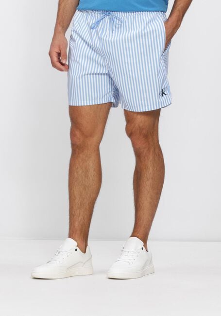 CALVIN KLEIN UNDERWEAR Shorts de bain MEDIUM DRAWSTRING WAISTBAND Bleu clair - large