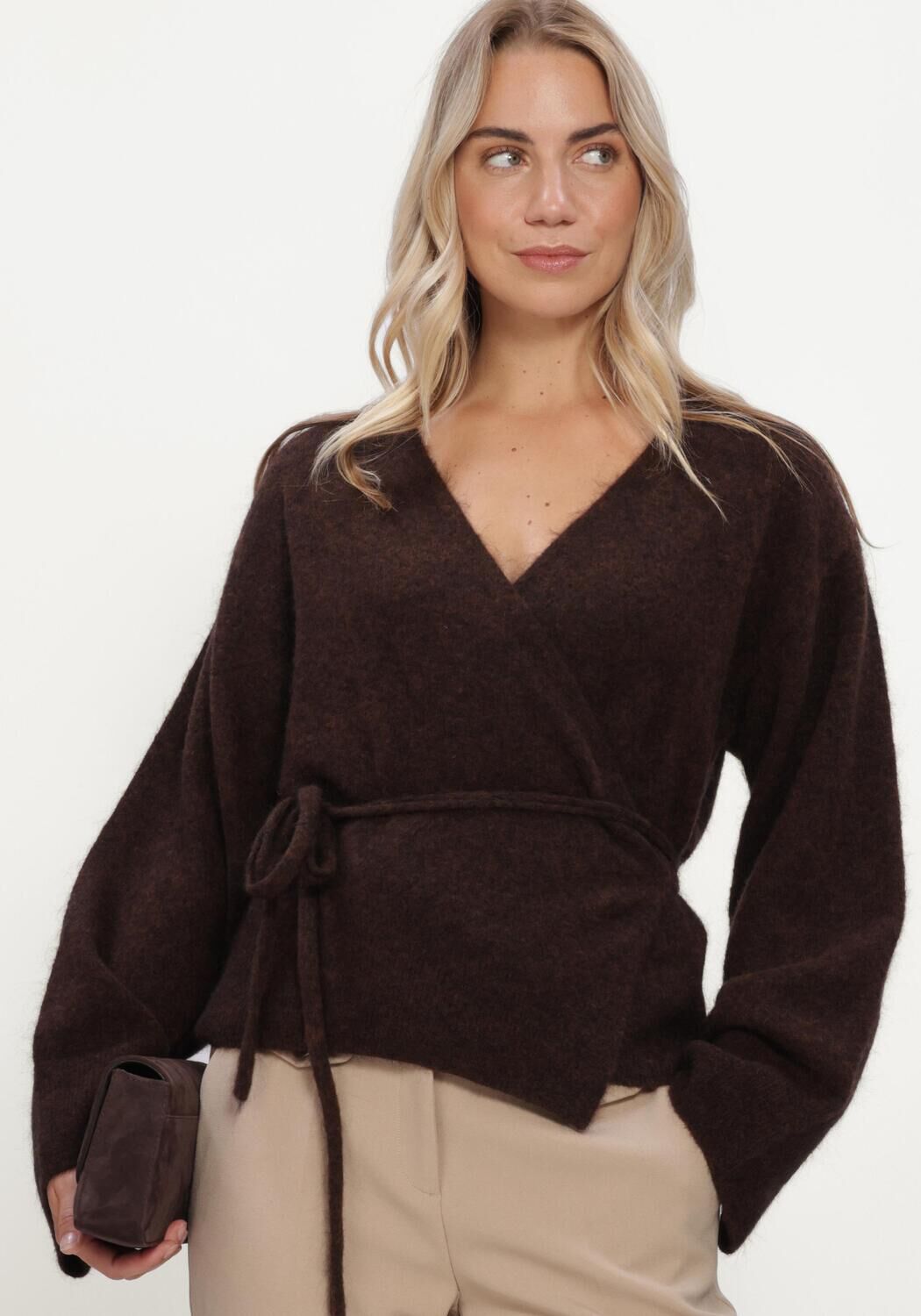 LINA LOCCHI Pull LL-BERIT en marron - large