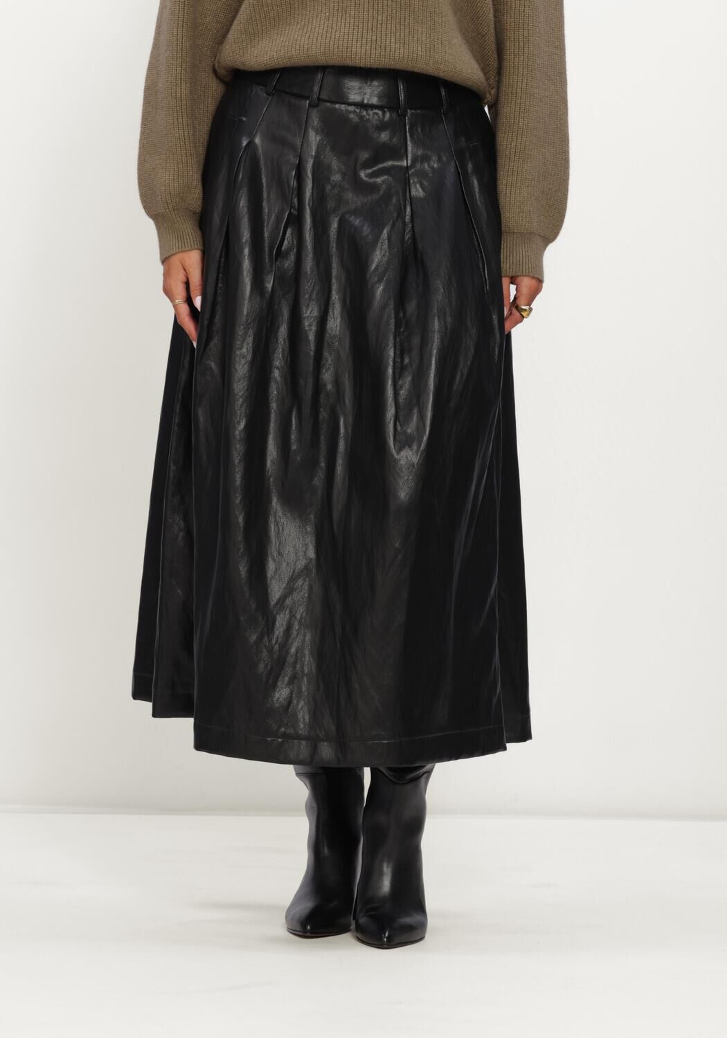 CO'COUTURE Jupe maxi GITTCC ANYA PLEAT SKIRT en noir - large