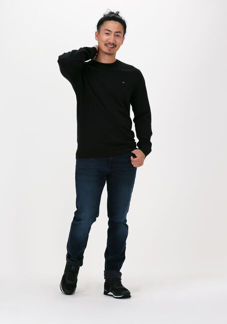 TOMMY HILFIGER Pull CORE COTTON-SILK CNECK en noir - large