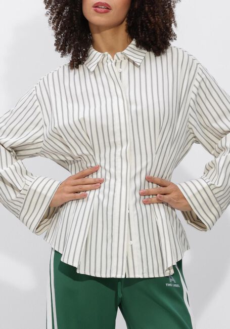 Gebroken wit NEO NOIR  LYTRA STRIPE SHIRT - large