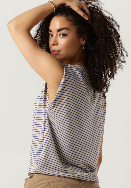 BY-BAR T-shirt DIEDE SMALL STRIPE TOP en bleu - large
