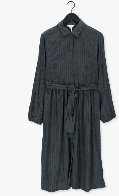 Antraciet OBJECT Midi jurk RITA L/S SHIRT DRESS - large