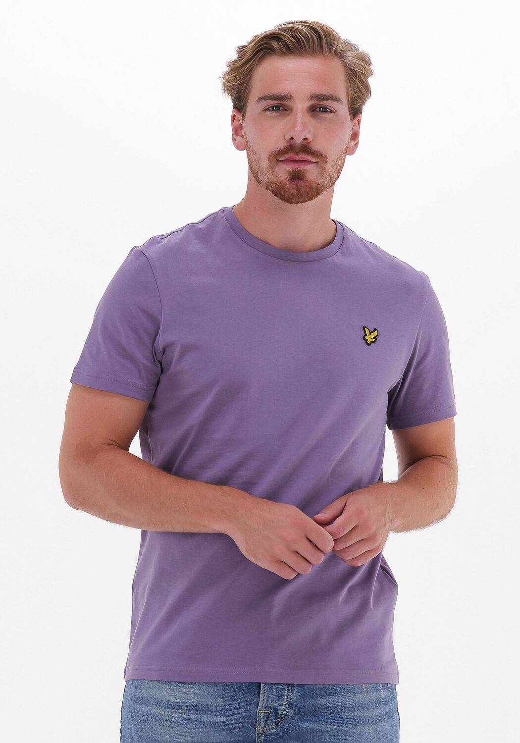Lila t shirt heren deals