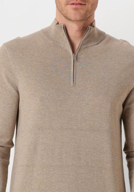 Beige PROFUOMO Coltrui HALF ZIP LUXURY BASIC - large
