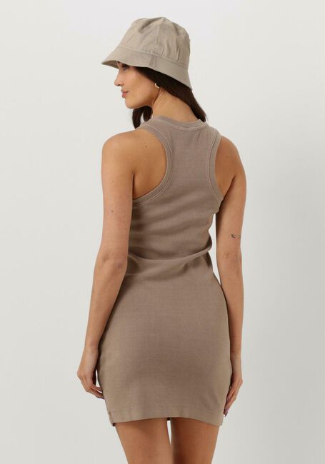 CALVIN KLEIN Mini robe INERAL DYE RIB TANK DRESS en taupe - large