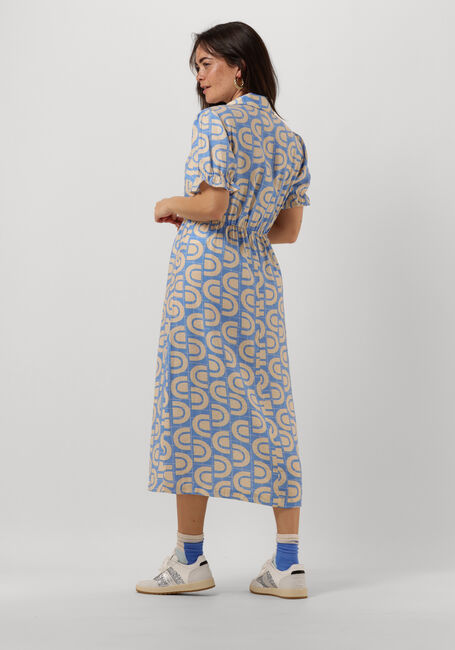 Lichtblauwe OBJECT Midi jurk JADA S/S MIDI DRESS 126 - large